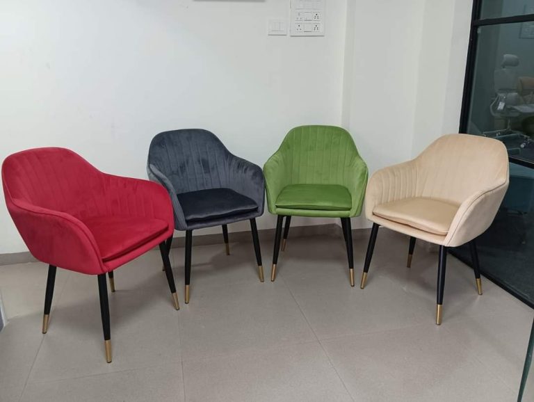 Compact Scalloped Lounge Armchair Colour Collection