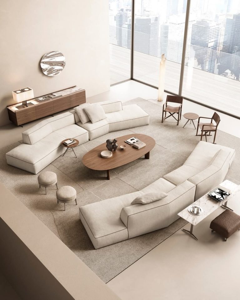 Ivory Modular Sectional Sofa Collection