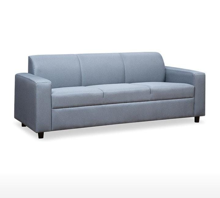 Light Blue Straight-Arm Sofa