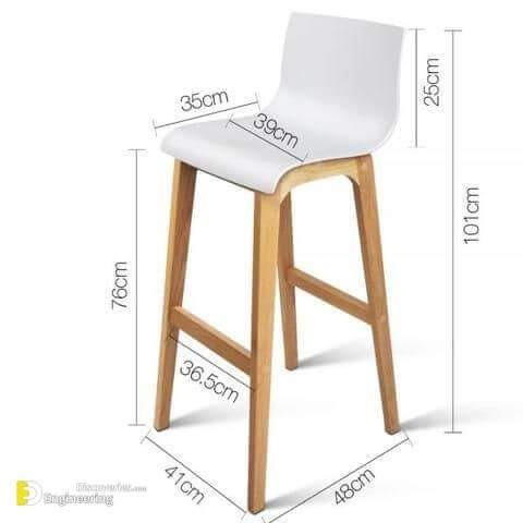 White Shell Counter Stool with Wood-Style Frame