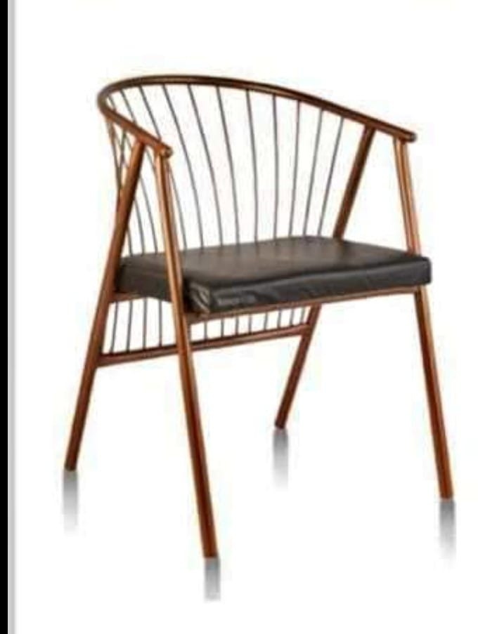 Wooden Spindle-Back Dining Armchair with Black Seat